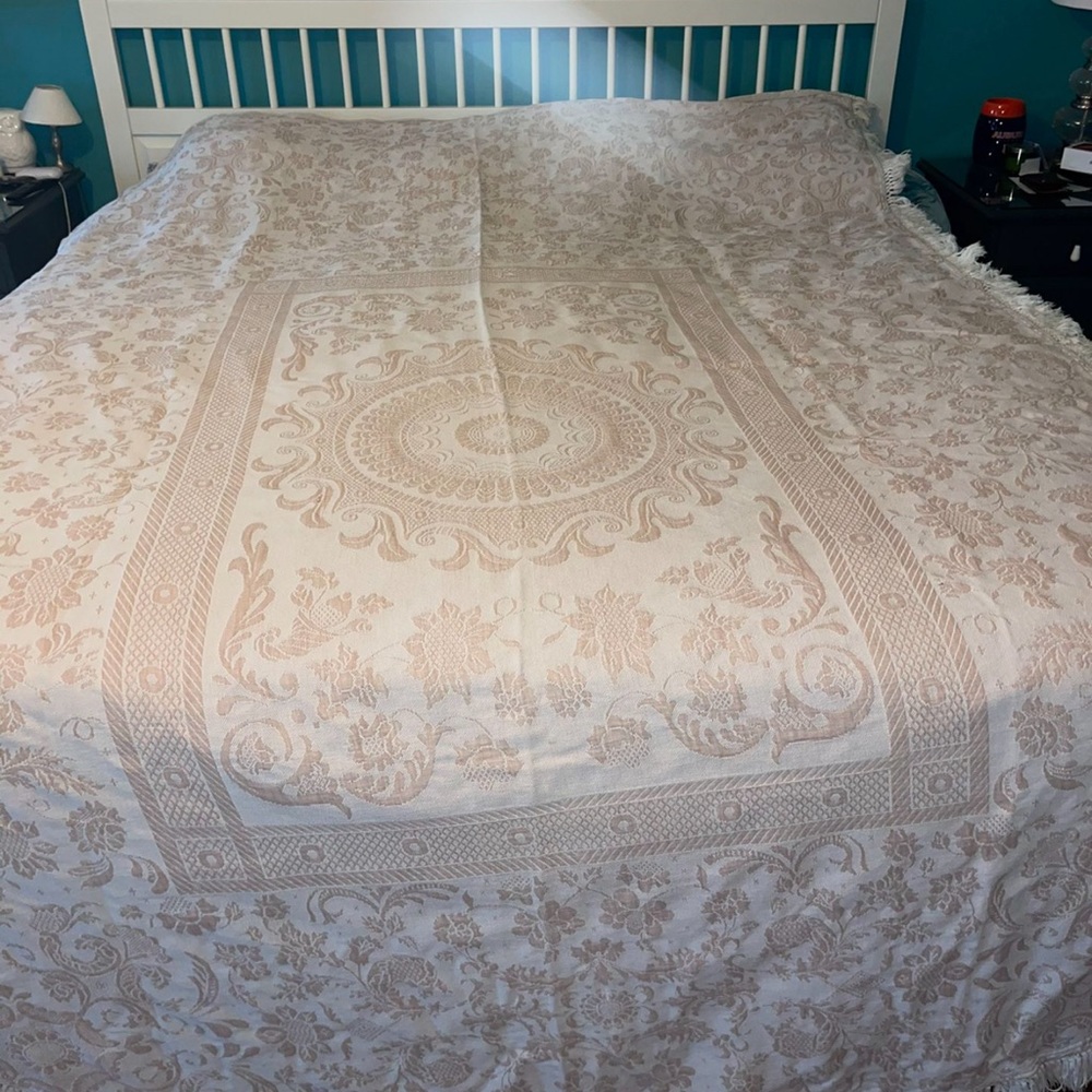 Mid-Century Vintage Bates Queen Elizabeth Rose and White